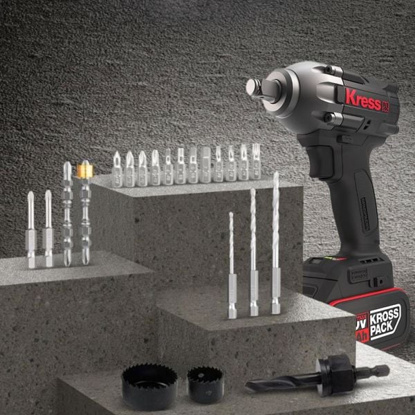 Kress KA1500 Delme/Vidalama/Panç Seti 26 Parça