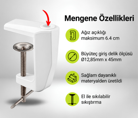 Loyka 6017 Ayaklı LED Büyüteç 5X - T5 Tekerlekli Işıklı Büyüteç