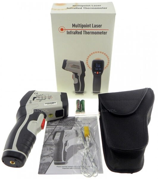 Cem DT836 Dairesel Lazer Işıklı Termometre 1000°C – Profesyonel Kızılötesi Ölçüm Cihazı