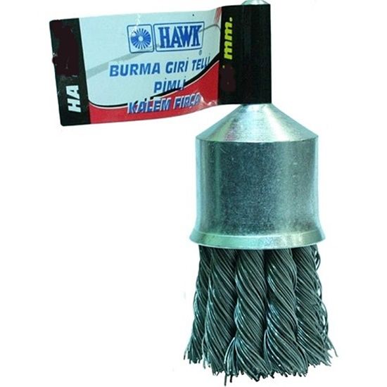 Hawk Gri Burma Telli Pimli Kalem Fırça Ø 25x0,35 mm - 50 Adet
