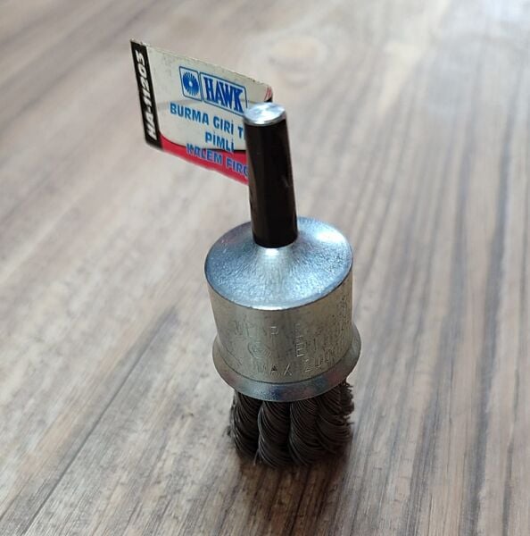 Hawk Gri Burma Telli Pimli Kalem Fırça Ø 25x0,35 mm - 50 Adet