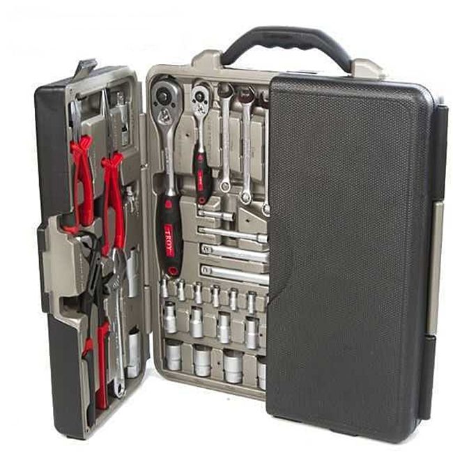 TROY 21910 Profesyonel Lokma - Anahtar - Alet Seti (110 Parça, Metrik)