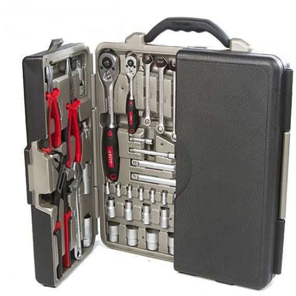 TROY 21910 Profesyonel Lokma - Anahtar - Alet Seti (110 Parça, Metrik)