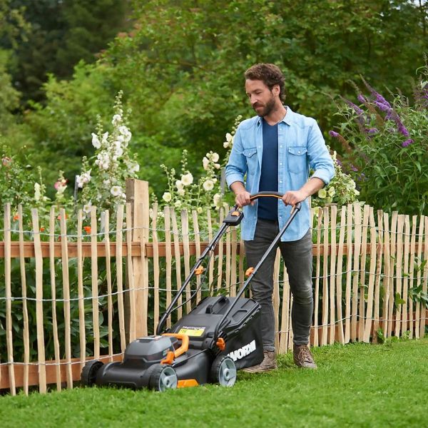 WORX 40Volt 2.5Ah. Li-ion 34CM Şarjlı Çim Biçme Makinası