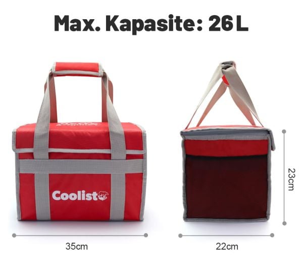 Coolist CL26R Katlanabilir Termos Bez Çanta ve Buzluk 26 Lt