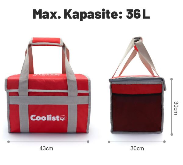 Coolist CL36R Katlanabilir Termos Bez Çanta ve Buzluk 36 Lt