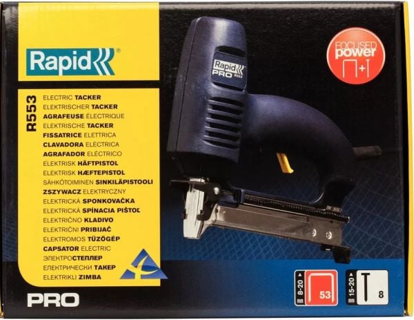 Rapid R553 Elektrikli Zımba 8-20 mm ve Başsız Çivi Tabancası 15-20 mm