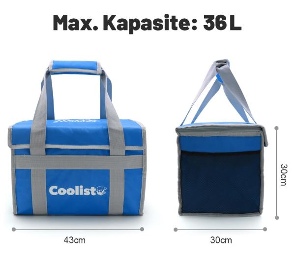 Coolist CL36B Katlanabilir Termos Bez Çanta ve Buzluk 36 Lt