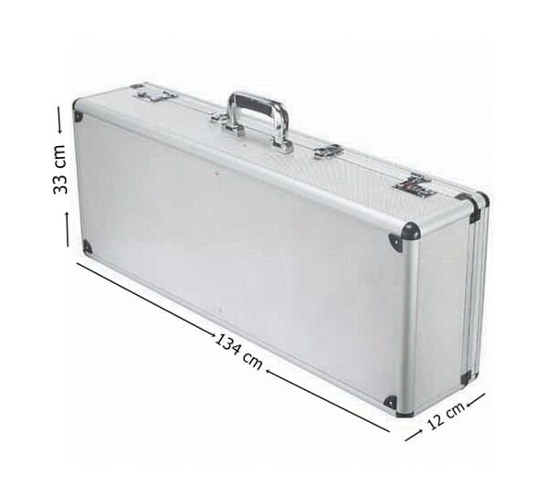 Chanta 053B Alüminyum Süngerli Cihaz Taşıma Çantası 134x33x12