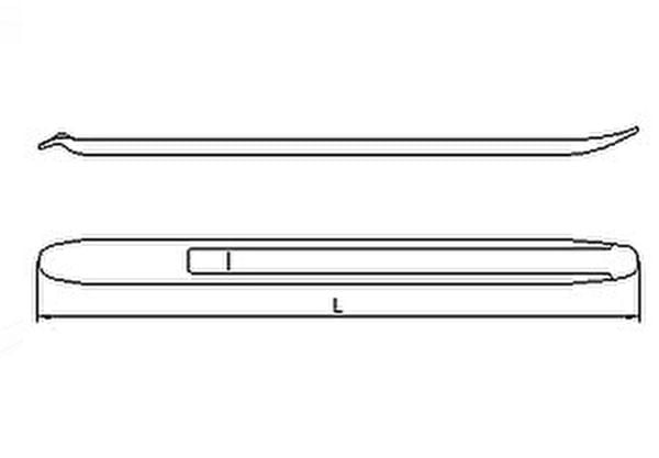 İzeltaş 6350260500 Levye Oluklu 500 mm