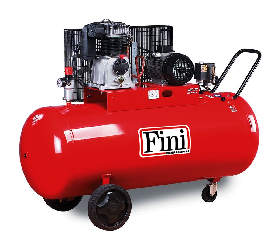Fini MK113-270 Kasnaklı Yağlı Kompresör 270 lt.