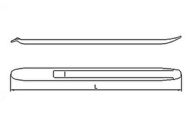 İzeltaş 6350260600 Levye Oluklu 600 mm