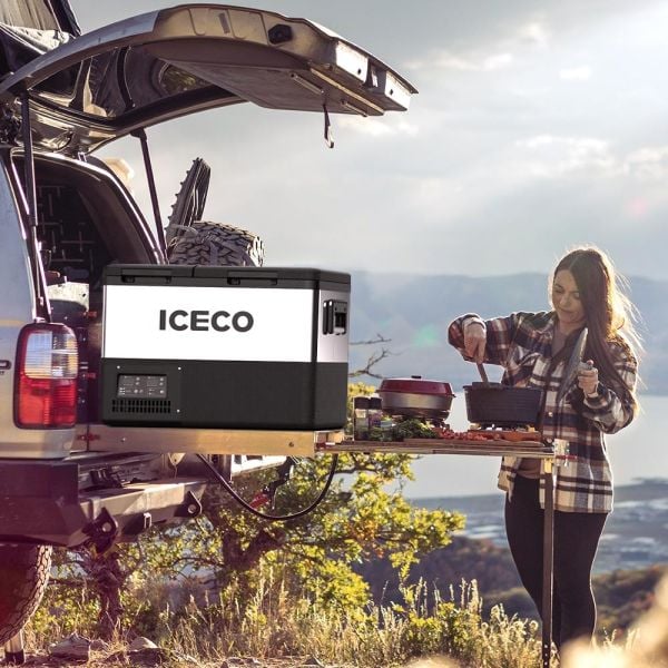 ICECO 55 Litre Çift Bölmeli Kompresörlü Oto Buzdolabı ve Dondurucu -TCD55 12/24Volt