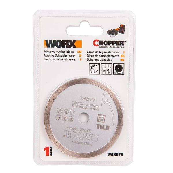 Worx  WX801 İçin 76x10mm Fayans, Seramik, Mermer Elmas Kesme Diski
