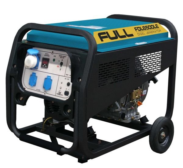 Full FDL6500LE Dizel Jeneratör 6,2 kVA İpli/Marşlı Monofaze