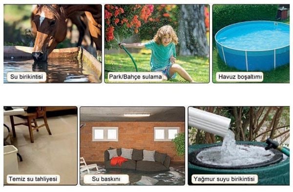 Rain Pump CS550P-N Plastik Gövdeli Temiz Su  Drenaj Pompası 550 W