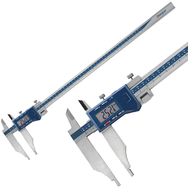 Dasqua 2710-1110 Uzun Çift Çeneli Dijital Kumpas 0-500 mm / 0.01 mm Profesyonel Hassasiyet