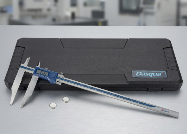 Dasqua 2710-1110 Uzun Çift Çeneli Dijital Kumpas 0-500 mm / 0.01 mm Profesyonel Hassasiyet