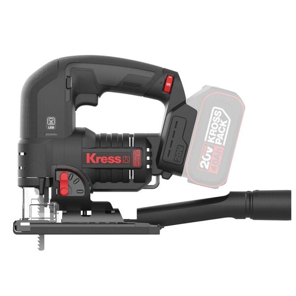 Kress KUE26.91 20 Volt Kömürsüz Şarjlı Dekupaj Testere – Devir Ayarlı Profesyonel (Akü Hariç)
