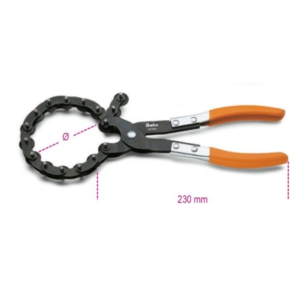 Beta 1476A Zincirli Boru Kesme Anahtarı Ø 30 mm