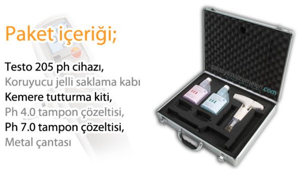Testo 205 Et Gıda Ph ve Sıcaklık Ölçer - Çantalı Set