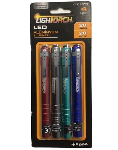Ligtorch LT03079 4 Lü LED El Feneri Seti