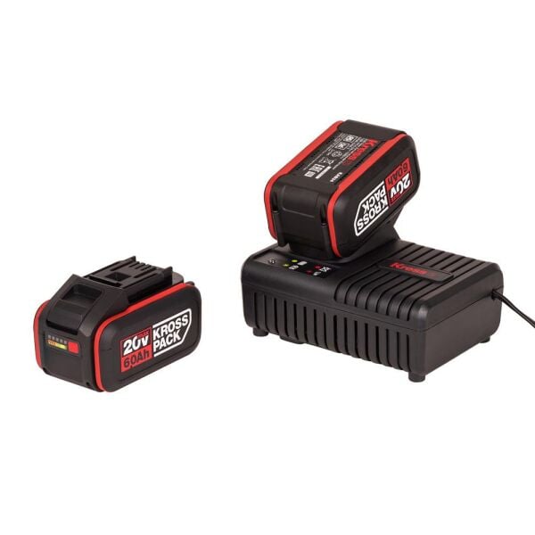 Kress KAD22 20Volt 6.0Ah Kross Pack Li-ion Çift Akü ve Akü Şarj Cihazı
