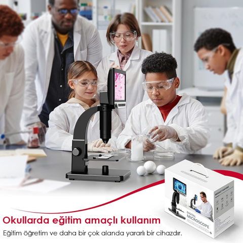 Dijital Mikroskop Ekranlı G2000 Harici Kumandalı 2000X