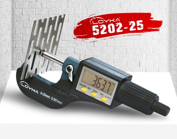 Loyka 5202-25 Dijital Hassas Mikrometre 0-25 mm