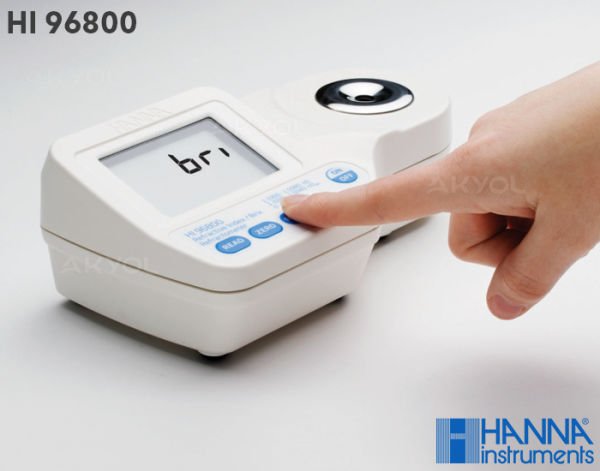 Hanna HI96800 Refraktif İndeks ve Brix Ölçer Refraktometre