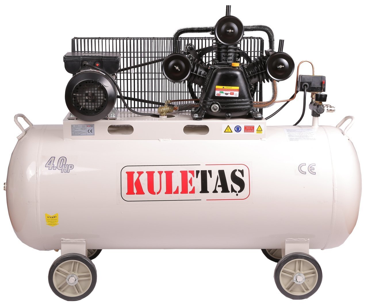 Kuletaş 200 Litre 12 Bar Hava Kompresörü 4 hp
