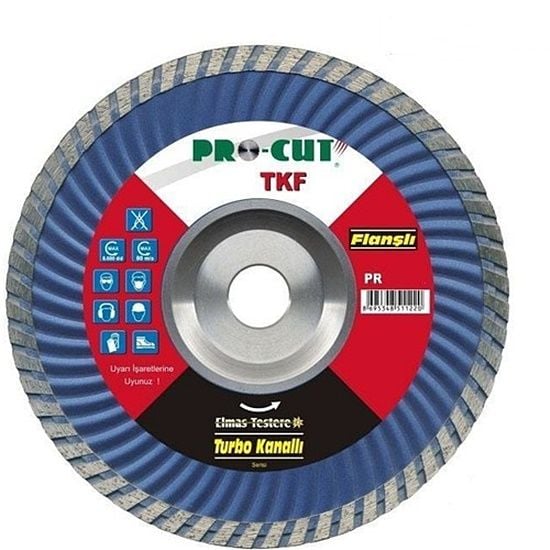 Pro-Cut 180 mm Flanşlı Turbo Kanallı Beton Tuğla Kesme Testeresi
