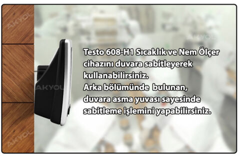 Testo 608-H1 Hassas Dijital Sıcaklık ve Nem Ölçer – Termohigrometre