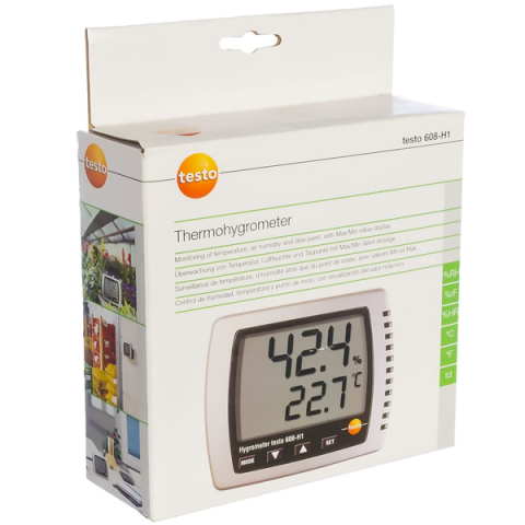 Testo 608-H1 Hassas Dijital Sıcaklık ve Nem Ölçer – Termohigrometre