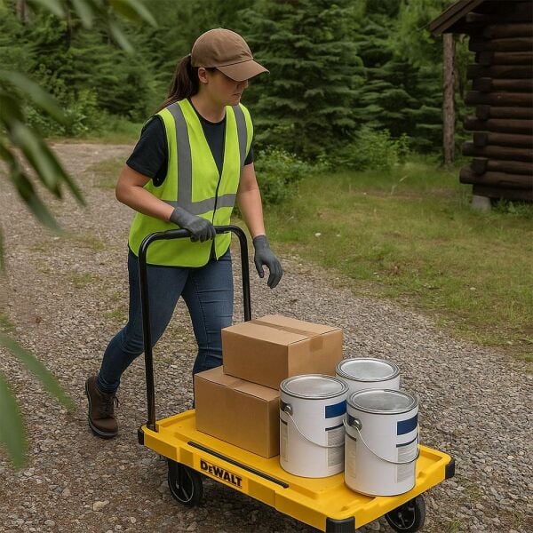 DEWALT DWT710 200Kg Katlanabilir Dört Tekerlekli Yük ve Paket Taşıma Arabası