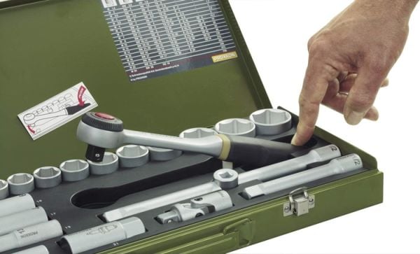 Proxxon 23000 Cırcırlı Kollu 29 Parçalı Lokma Takımı 1/2''