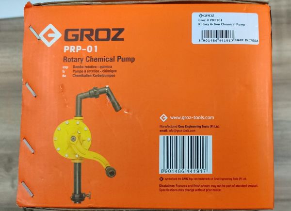 Groz PRP/01 Kimyasal Varil Transfer Pompası