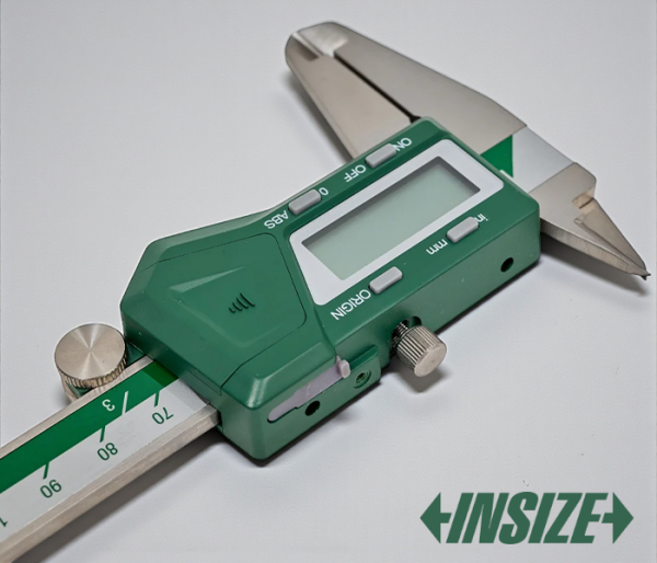 Insize 1103-200 Dijital Kumpas 0–200 mm | 0.01 mm Hassasiyet, LCD Ekran, Absolute