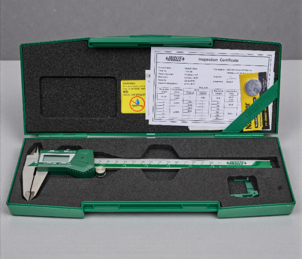 Insize 1103-200 Dijital Kumpas 0–200 mm | 0.01 mm Hassasiyet, LCD Ekran, Absolute