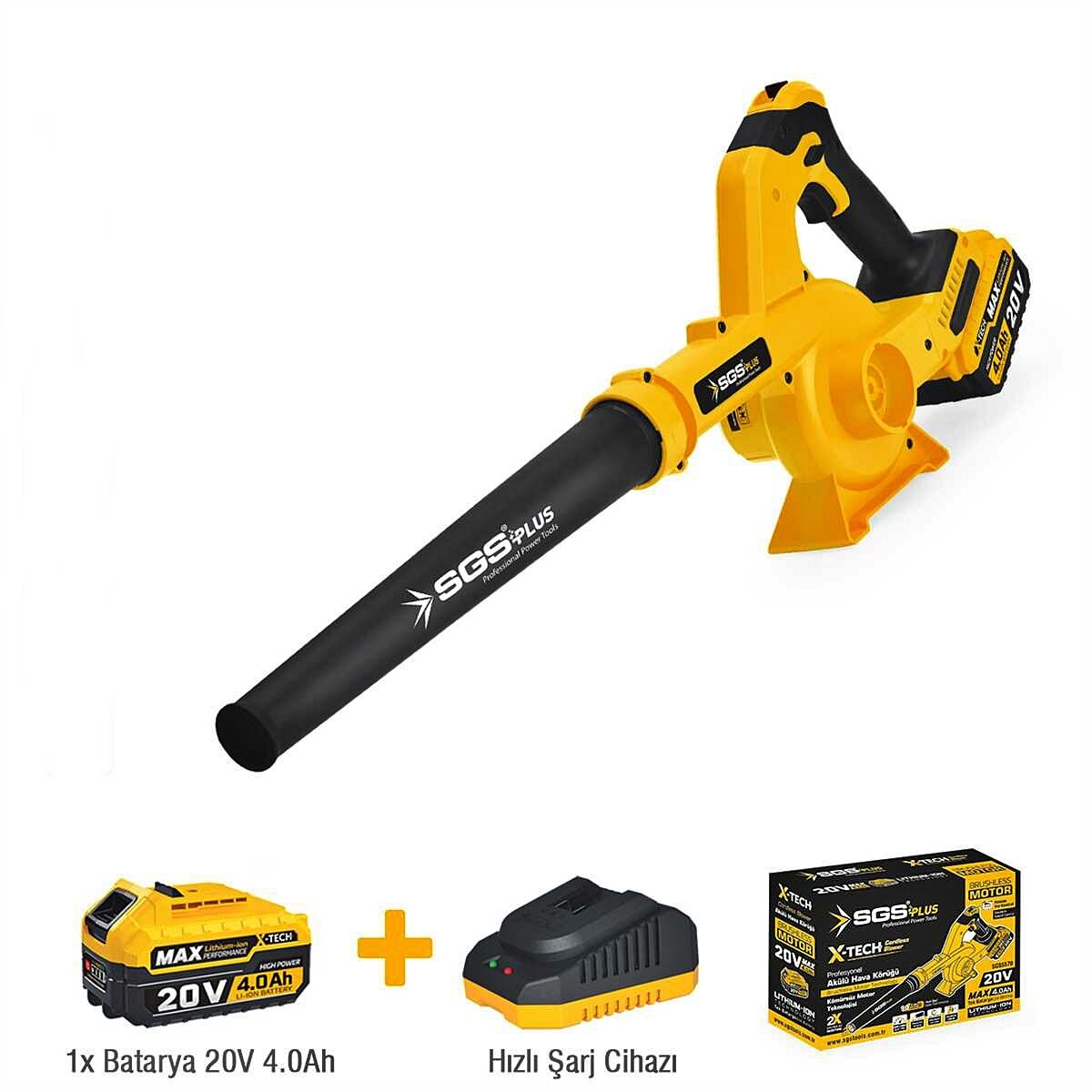 SGS SGS5570 Akülü Hava Üfleme Körüğü | Güçlü Üfleme 1×4.0Ah - 20V Batarya