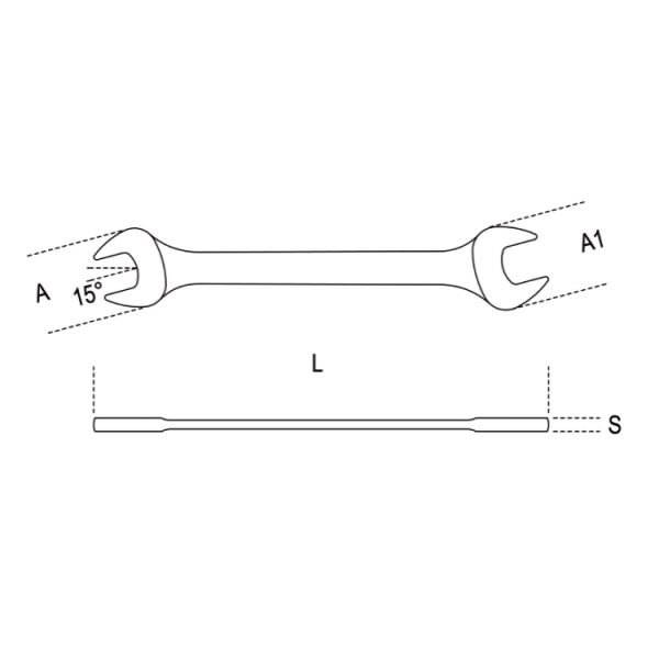 Beta 55 İki Ağız Anahtar 27x32mm