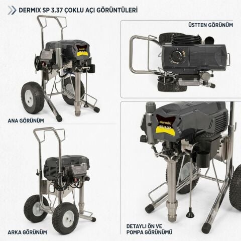 Dermix SP 3.37 Elektrikli Airless Boya Makinası | Profesyonel Havasız Boya Püskürtme Makinesi