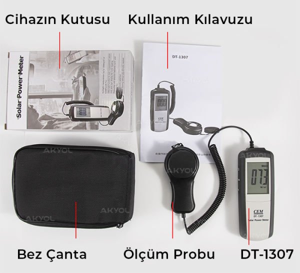 Cem DT 1307 Güneş Işık Yoğunluğu Ölçer