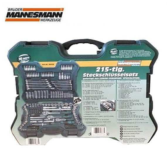 Mannesmann 98430 Profesyonel Metrik Lokma Anahtar Takımı (215 Parça)