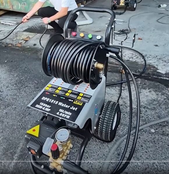 Eryıl DPE1515 Powerjet Yüksek Basınçlı Su Jeti 150 Bar - Kanal Açma ve Araba Yıkama Makinası
