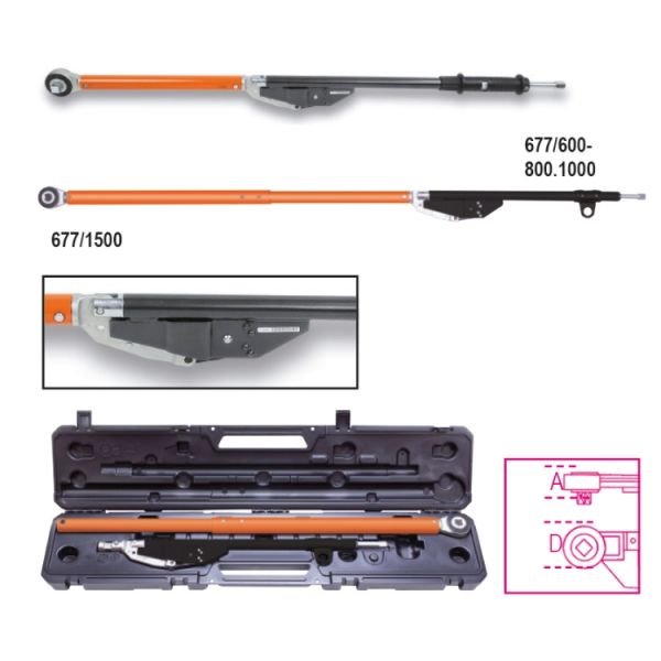Beta 677/C1500 Cırcırlı Tork Anahtarı 3/4 - 700-1500 Nm