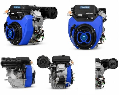 Factor FCMG740HE 22 HP Benzinli Motor | Marşlı, İpli, Kamalı Krank Profesyonel Motor