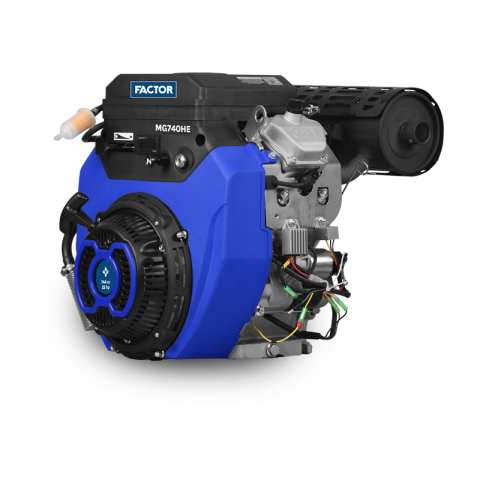 Factor FCMG740HE 22 HP Benzinli Motor | Marşlı, İpli, Kamalı Krank Profesyonel Motor
