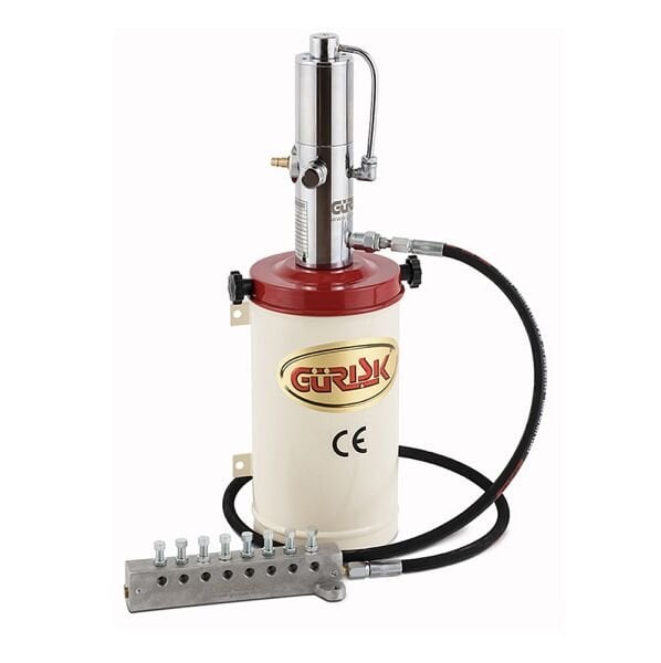 Gürışık 101A-1/5D Havalı Gres Pompası Dağıtıcılı 5 kg.