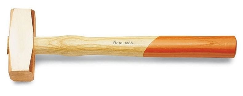 Beta 1385 Ağaç Saplı Bakır Çekiç 1500 gr.